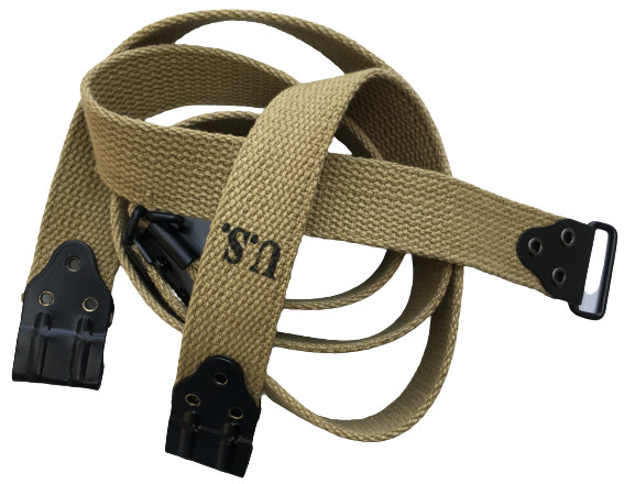 U.S. WWII M1903 Thompson Adjustable Kerr Pattern Sling-Khaki Color