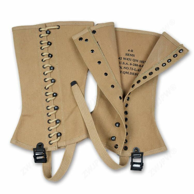Pair Of WWII WW2 Us Military Army Leggings Or Puttee 4R gallery