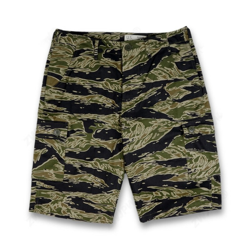 Vietnam US Army tiger pattern tiger spot camouflage TCU shorts twill cotton