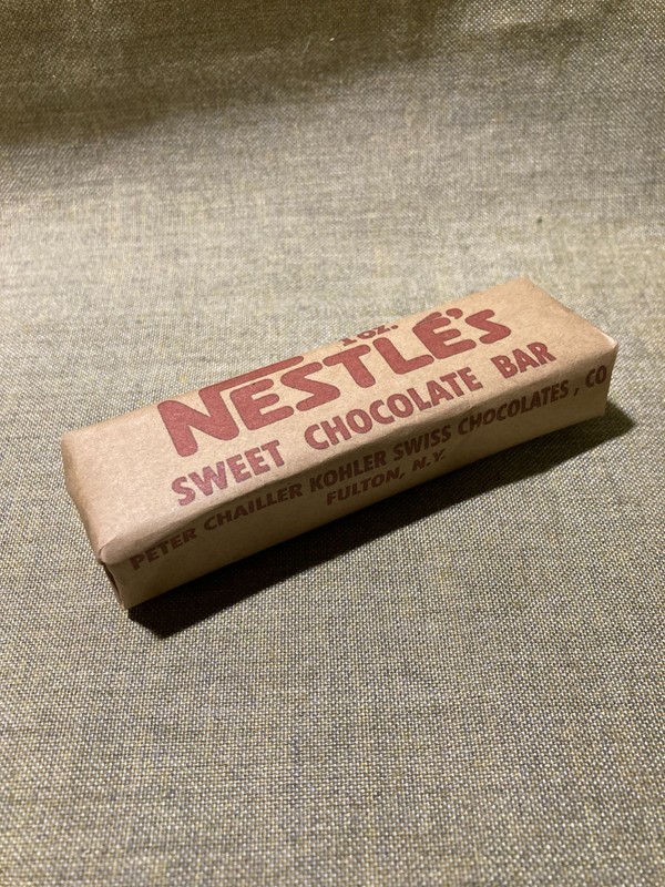 WWII US Army,USMC Chocolate Bar Nestle “5-in 1” ration