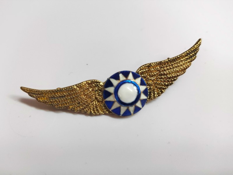 WW2 US AAF Chinese AVG Metal Pilot Wing Flying Tigers