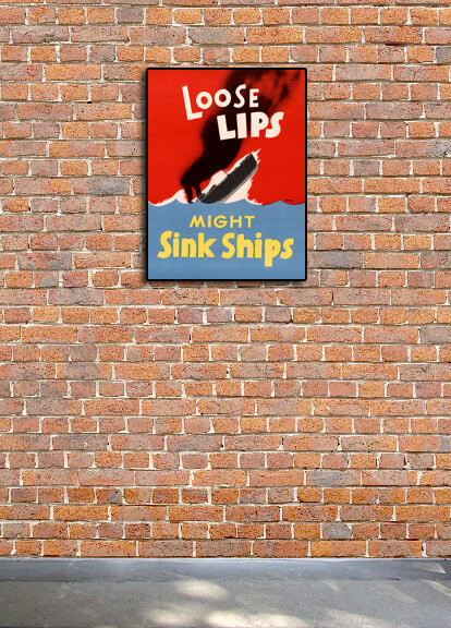 1942 “Loose Lips Sink Ships” Vintage Style WW2 Poster - 24x32 gallery