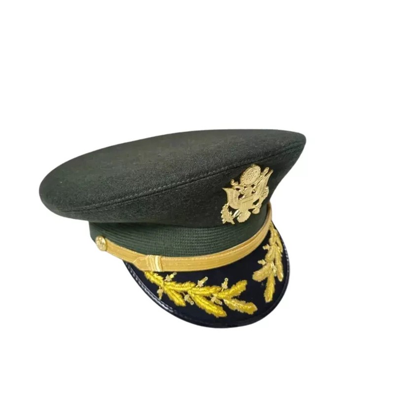 Replica US Army Field Grade Officer Service Dress Green Hat Cap, All Sizes gallery