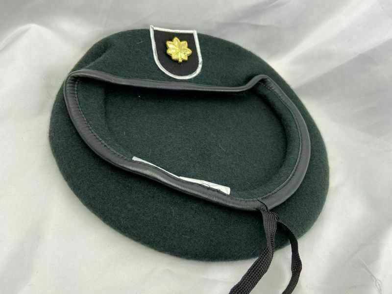 7-1/2 US ARMY 5TH SPECIAL FORCES GROUP BLACKISH GREEN COLOUR Major BERET CAP HAT gallery