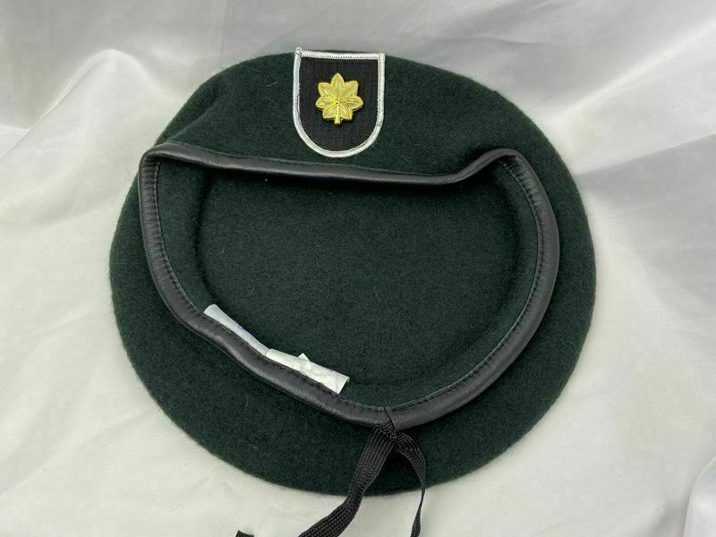 7-1/4 US ARMY 5TH SPECIAL FORCES GROUP BLACKISH GREEN COLOUR Major BERET CAP HAT