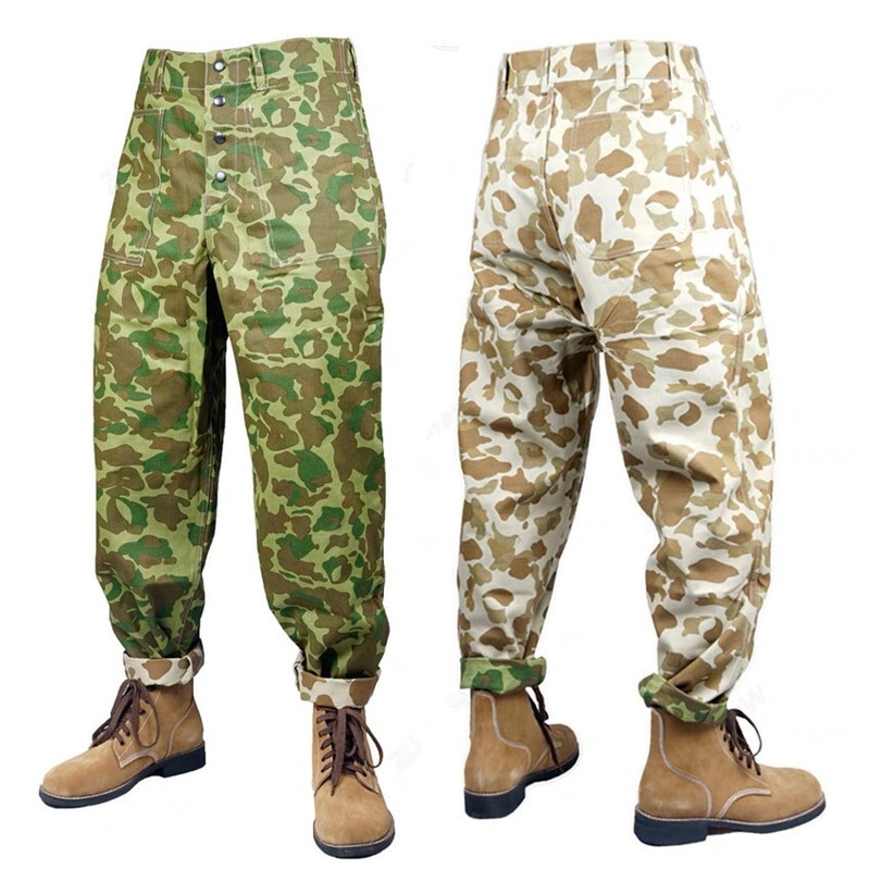 US ARMY USMC Pacific camouflage UNIFORM AND M1 HELMET WITH COVER USMC LEGGINGS gallery