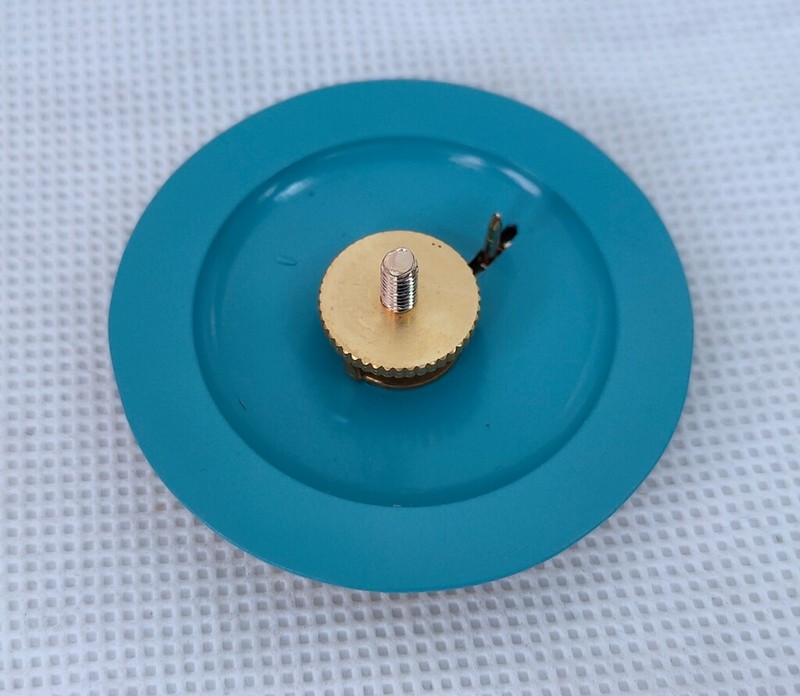 US ARMY ENLISTED SERVICE CAP INSIGNIA BADGE WITH BLUE INFANTRY DISC gallery