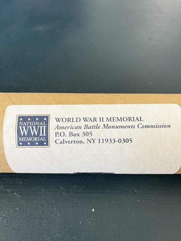 World War II National Memorial Poster 16x20 w Original Shipping Tube NEW gallery