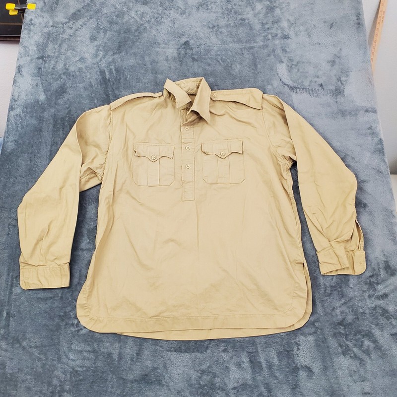 What Price Glory Men's 42 Military Reproduction WWII Light Brown 100% Cotton