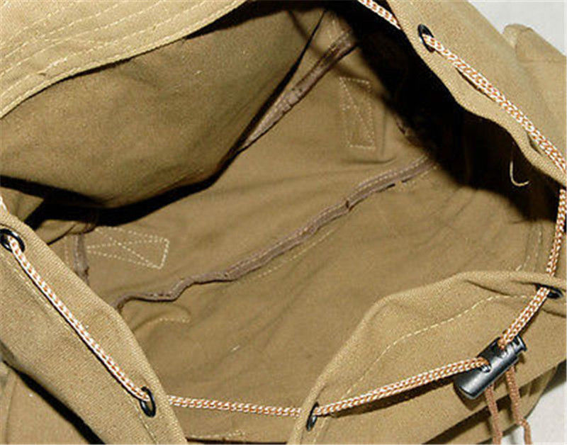 WWII WW2 US ARMY MUSETTE M14 MILITARY HAVERSACK CANVAS MILITARY BACKPACK POUCH gallery