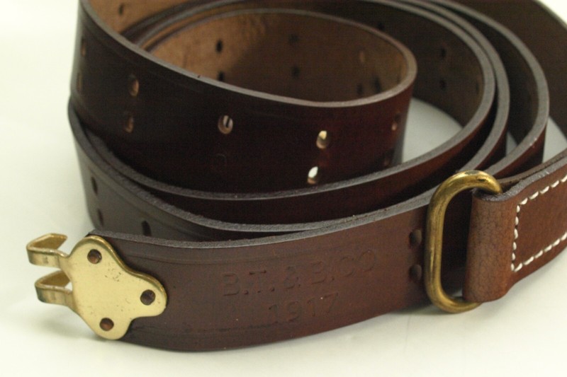B.T.&B. CO. 1917 PREMIUM (1) M1907 leather REPRO NEW M1, M1903etc. gallery