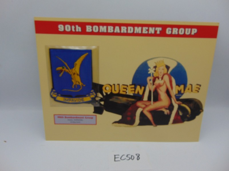 Willabee & Ward Emblems Of Air War WWII Patch 90th Bombardment Group Queen Mae