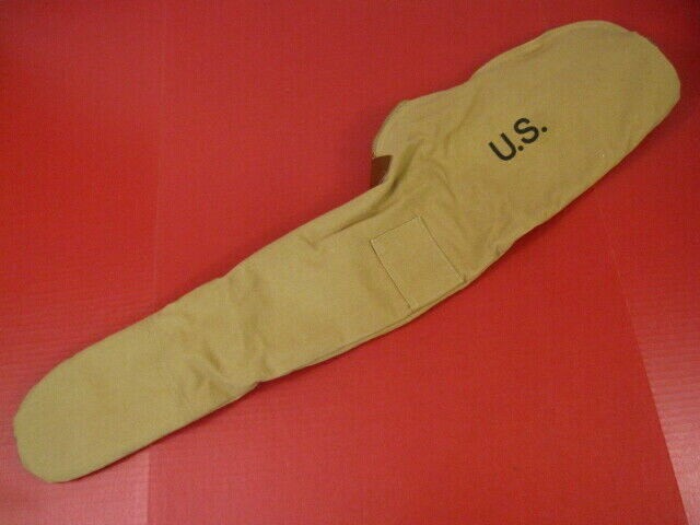 WWII Era US M1 Carbine Fleece Lined Khaki Color Canvas Carrying Case – Repro