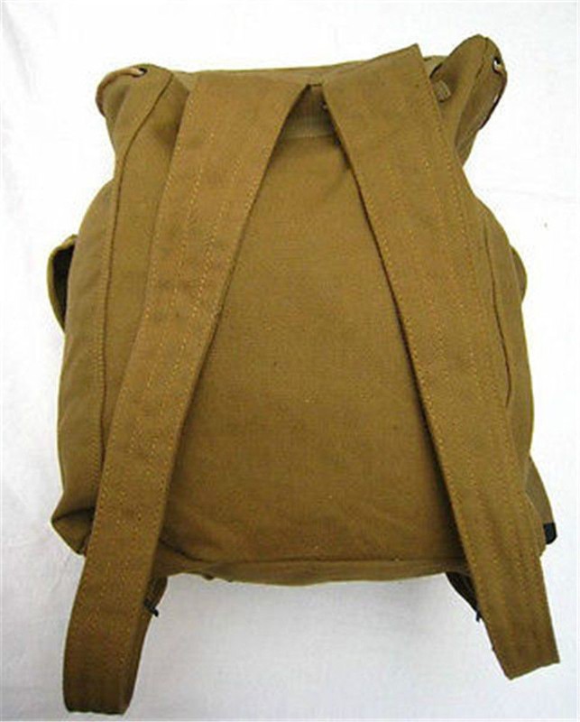 WWII WW2 US ARMY MUSETTE M14 MILITARY HAVERSACK CANVAS MILITARY BACKPACK POUCH gallery