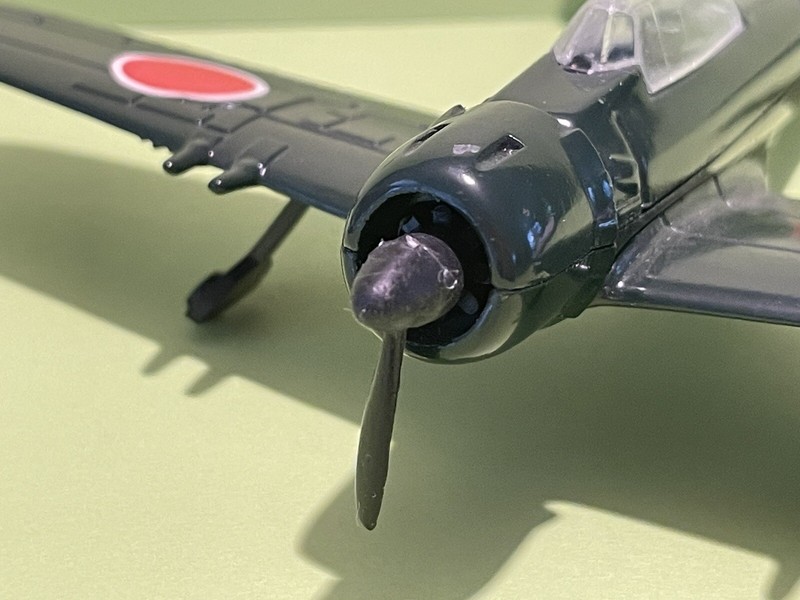 Japanese Zero A6M5 Japanese Fighter Airplane - Damaged Propeller - USED gallery