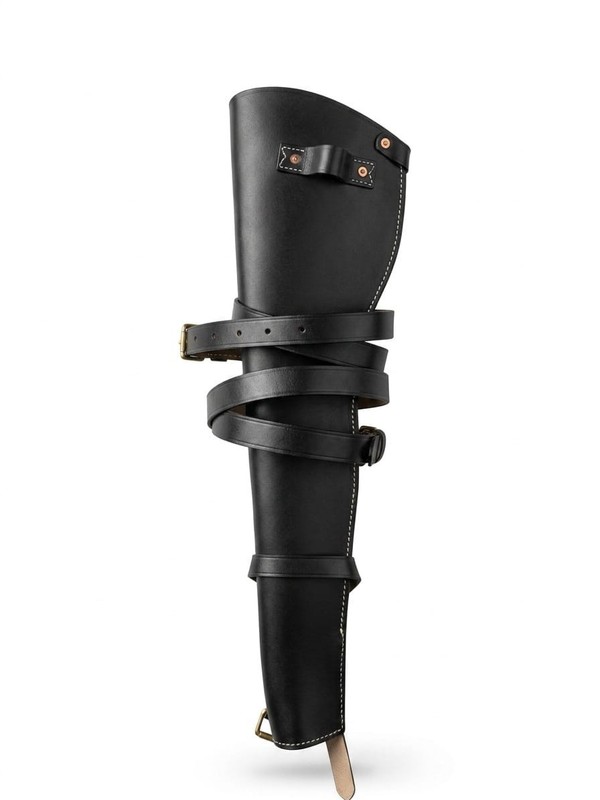 US WWII-WW2 M1 Carbine Rifle Leather Scabbard Black Color Reproduction. gallery