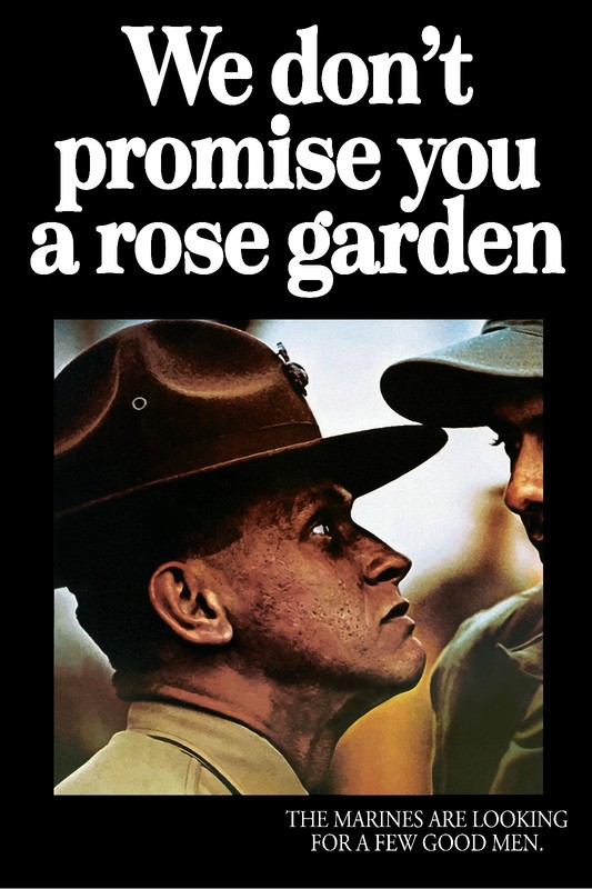 Marines Recruitment Poster PHOTO USMC Marine Corps Recruiting No rose garden