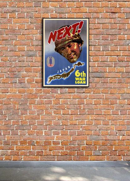 1940s "Next! Japan" Classic WW2 Pacific Marines War Poster - 16x24 gallery