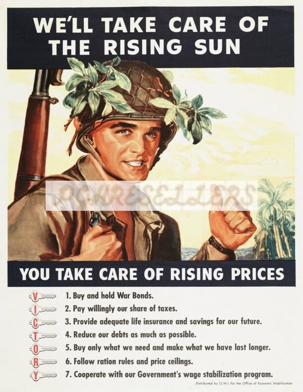 WWII Propaganda War Poster VTG Photographic Print 8.5x11" Rising prices