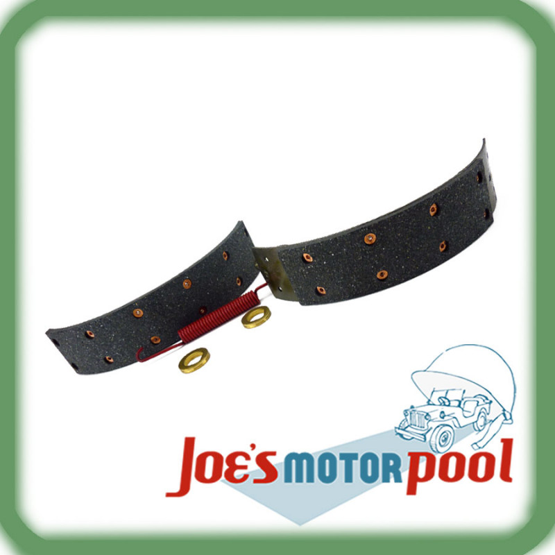 Ford GPW GPA Brake Shoes F marked With Spring and Adjustment Washer gallery