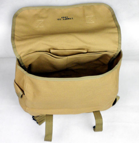 WWII WW2 MILITARY USA ARMY 36*TYPE MUSETTE CANVAS BAG BACKPACK gallery