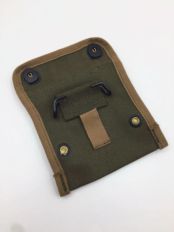WW2 KOREAN WAR US ARMY GREEN FIRST AID POUCH WITH HOOK COMPASS BAG gallery