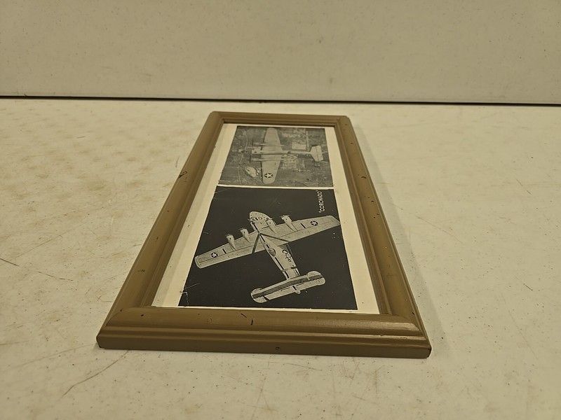 Vintage Framed World War 2 US Navy Army War Plane Print Coronado & B-25 gallery
