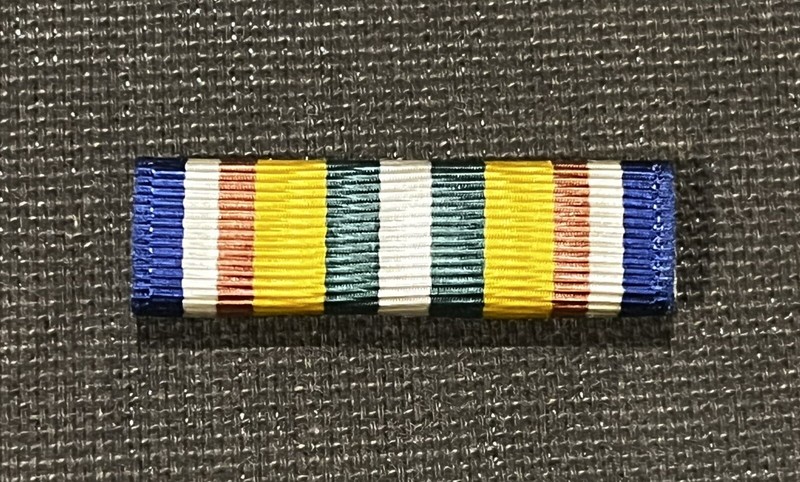 MERCHANT MARINE MEDITERRANEAN MIDDLE EASTERN WAR ZONE MEDAL RIBBON BAR