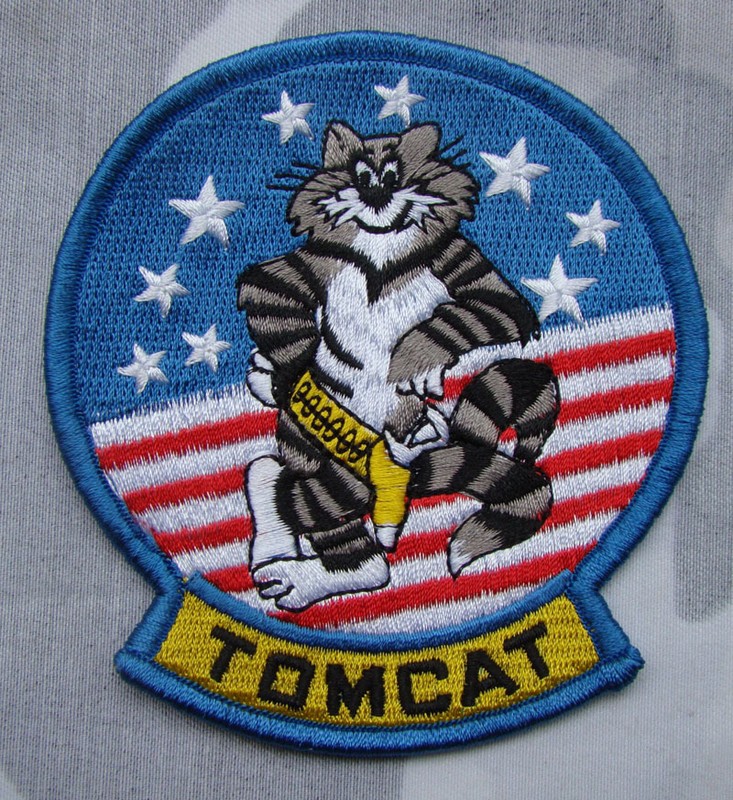 US UNITED STATES MILITARY TOMCAT EMBROIDERED MILITARY PATCH