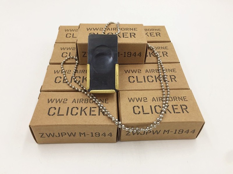 5PCS WW2 US ARMY D-DAY AIRBORNE PARATROOPER SIGNALING CRICKET CLICKER gallery