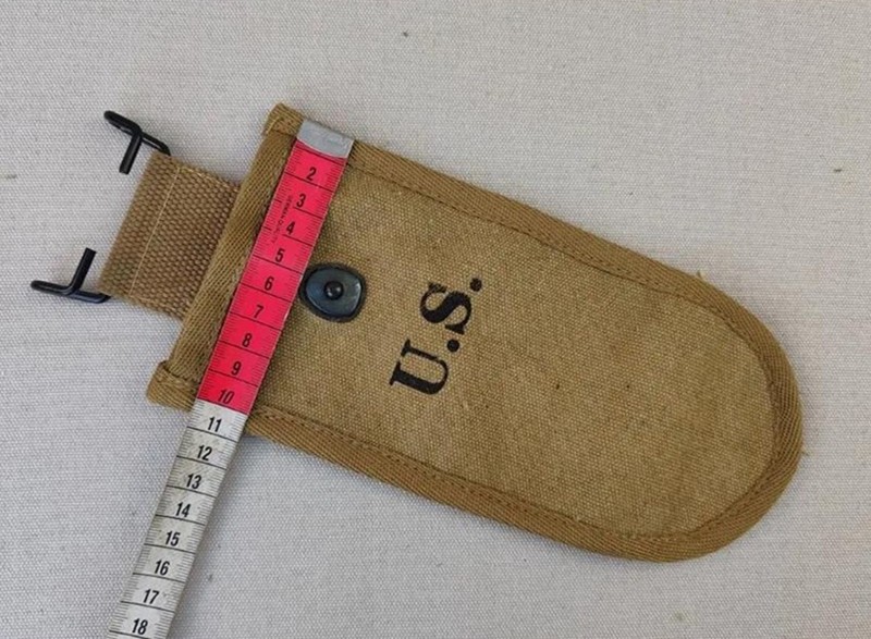 REPRO WWII U.S. ARMY WIRE CUTTER TOOL CANVAS BELT POUCH 1944 gallery