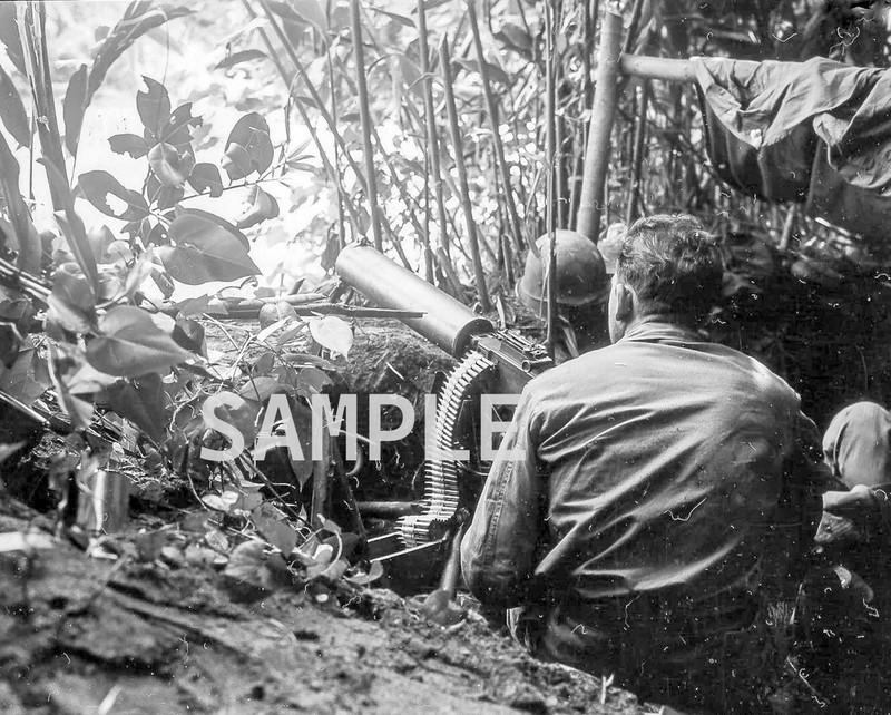 Marines Division Machine Gun Crew February 1944 World War II WWII 8×10 Photo 20c