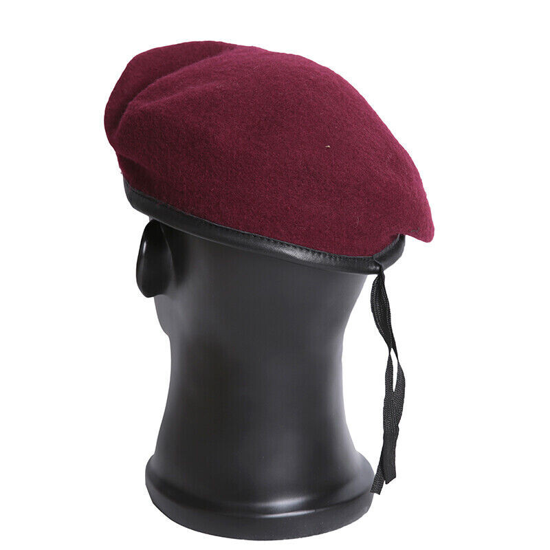 US ARMY 160TH SPECIAL OPERATIONS AVIATION REGIMENT MAROON RED WOOL BERET 7-3/8 gallery