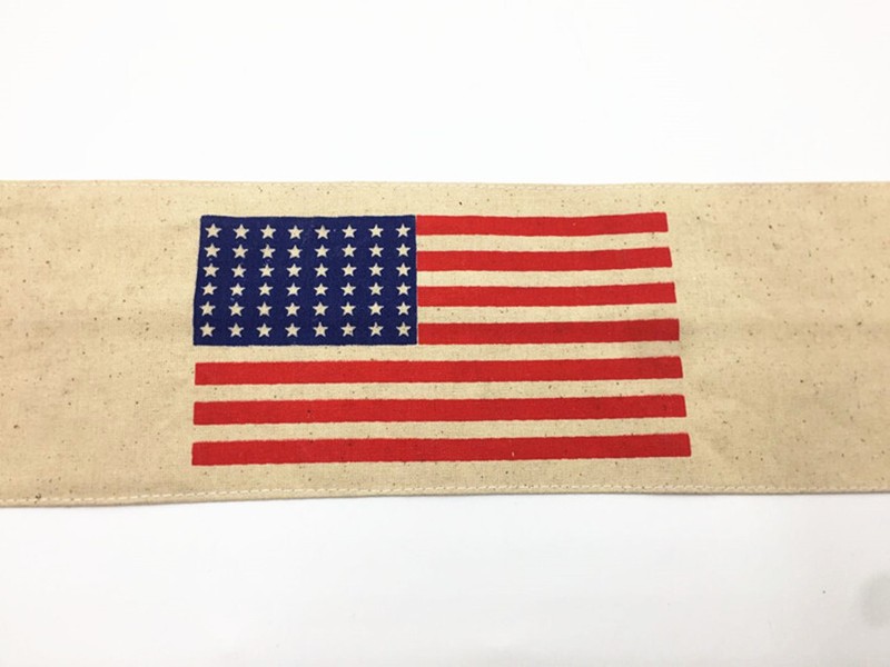 WW2 US ARMY AIRBORNE/PARATROOPER 48 STAR AMERICAN FLAG ARM BAND-12X50CM. gallery