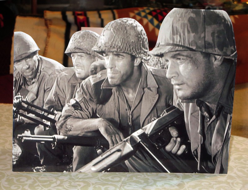 Combat TV Show US Army WW2 Figure Tabletop Display Standee 8" Tall-10 1/2" Long