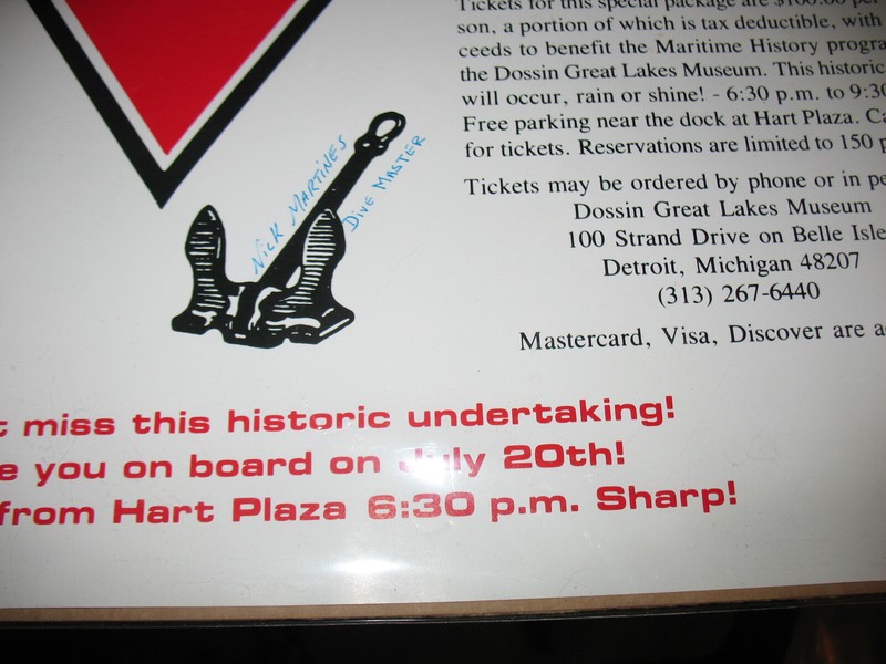 July 20, 1992 U.S Marines History Comes Alive Poster ~Detroit River Signed gallery