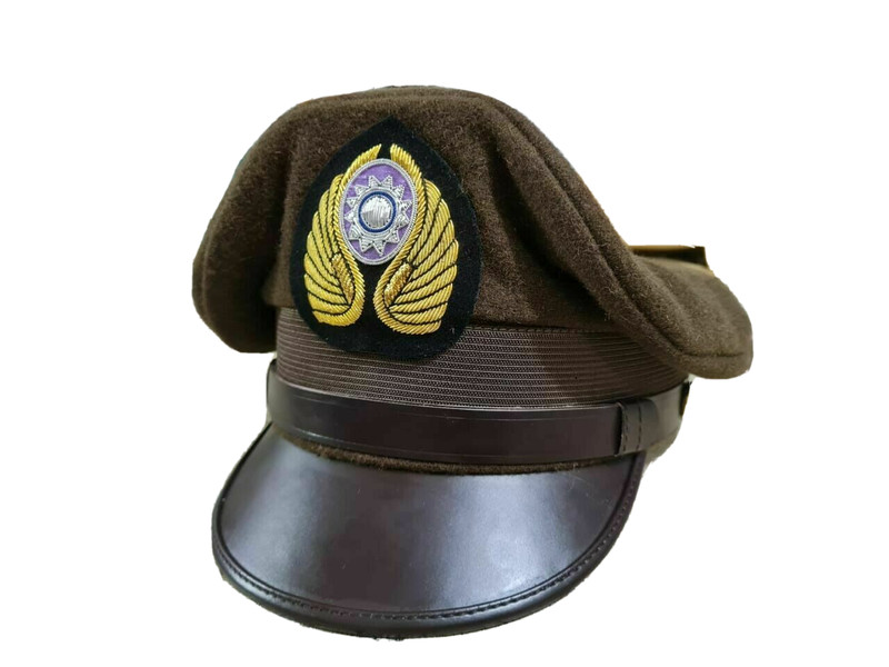 WW2 1940s WWII Flying Tigers CBI AVG Crusher Reproduction Visor Cap Officers Hat