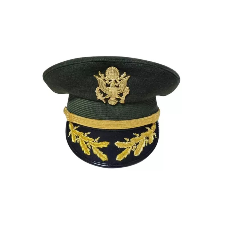 Replica US Army Field Grade Officer Service Dress Green Hat Cap, All Sizes