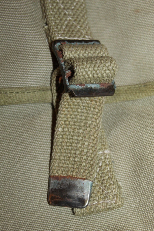 Repro WW2 U.S. Army Canvas Musette Bag, U.S. Marked & 1943 Dated, VG gallery