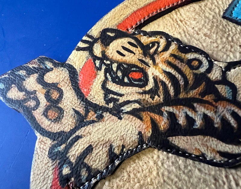 A.V.G. FLYING TIGERS 23RD FTR. GRP. LAYERED LEATHER PATCH gallery