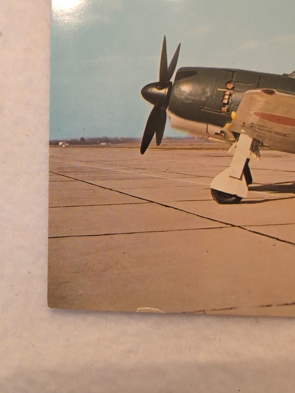Vintage Souvenir Japanese Fighter Plane Postcard WII Air Force Museum 1960s gallery