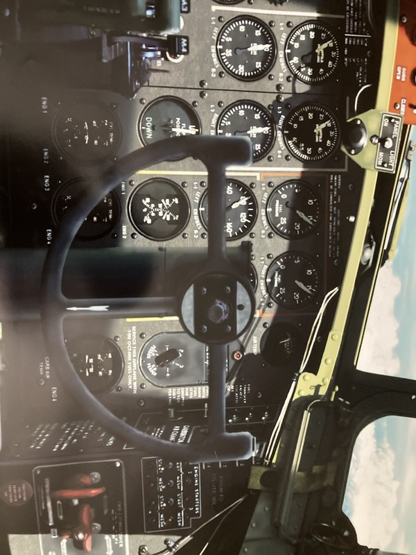B-17 B17 WWII Aircraft Instrument Panel w/Gauges 6 Foot Lifesize Poster gallery