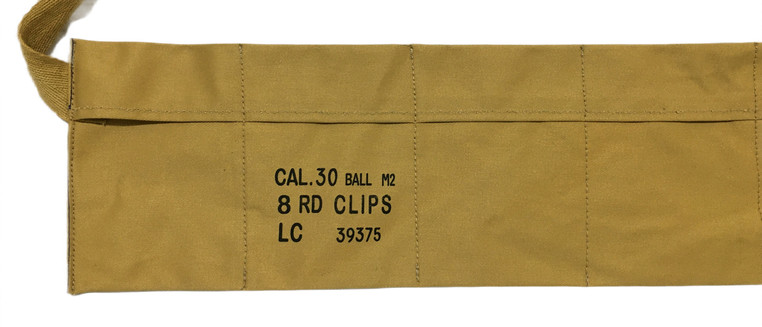 (Pack of 5) WWII Army Cotton Cloth Bandolier Khakhi for M1 Garand Cover gallery