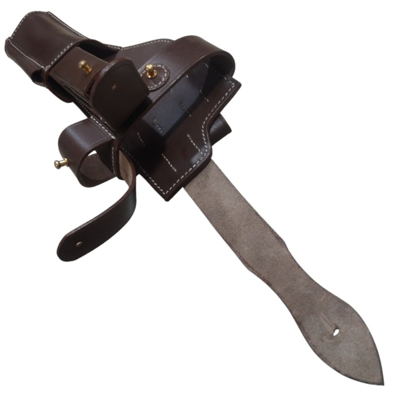 German WWI Mauser C-96 Broomhandle Holster Rig-Dark Tan gallery