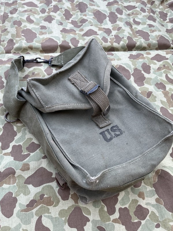 WWII US ARMY GP Ammo Thomson Shoulder Bag Carry Pouch With Strap gallery