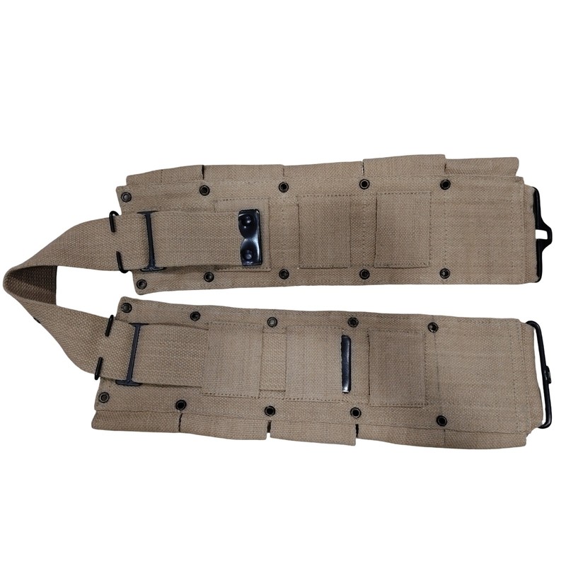WWII U.S. Army M1923 M1 Garand Rifle 10 Pocket Canvas Belt Khaki gallery