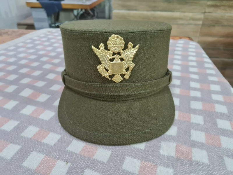 US Army woman Aircorps Military Airforce Officers Khaki Visor Hat Cap