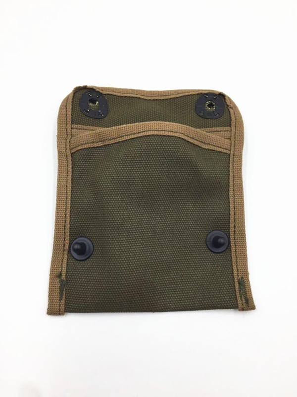WW2 KOREAN WAR US ARMY KHAKI FIRST AID POUCH WITH HOOK Compass Bag Green gallery