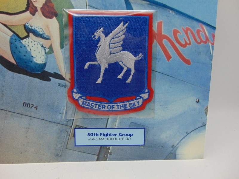 Willabee & Ward Emblems Of Air War WWII Patch 50th Fighter Group Master of Sky gallery