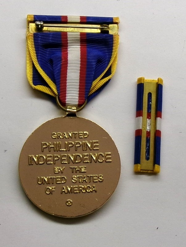 Philippine Independence Military Medal and RIBBON gallery